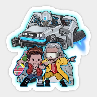 time machine Sticker